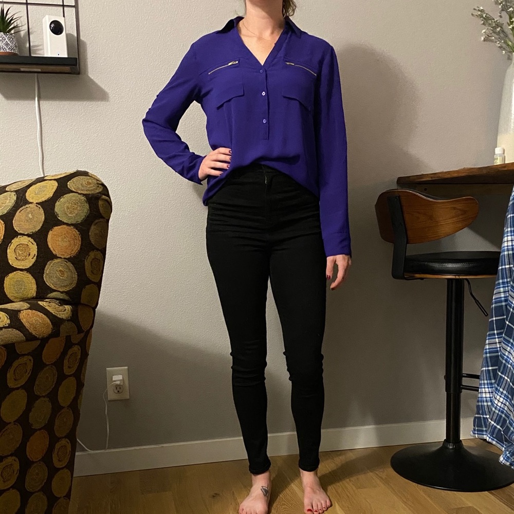 Purple dress shirt from Express